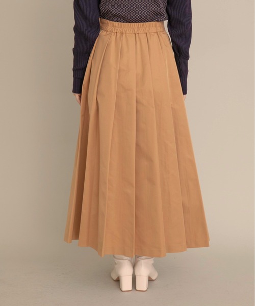 Eimee Law（エイミーロウ）の「タックプリーツデザインスカート（スカート・レディース・カーキ/オレンジ系/ブラック・38）」の13枚目の写真