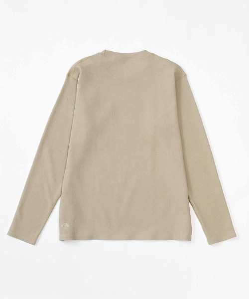 DESCENTE PAUSE(デサントポーズ)の「【デサントポーズ】サーマル長袖プルオーバー / THERMAL L/S PULLOVER 吸汗速乾(Tシャツ/カットソー・メンズ・ベージュ/グリーン・SMALL/MEDIUM/X-LARGE/LARGE)」の3枚目の写真