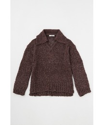 moussy - moussy ブラウン セーター ZOZO・一部店舗限定】MOUSSY LOGO KNIT / マウジーロゴニット