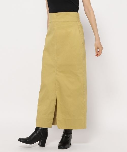 mysty woman（ミスティウーマン）の「ストレッチナロースカート 123187（スカート・レディース・イエロー/アイボリー/チャコール・FREE）」の16枚目の写真