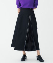 UNITED TOKYO | オプティカルジッププリーツスカート(スカート)