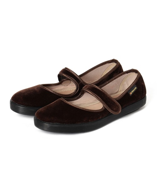 ALBEROLA（アルベローラ）の「ALBEROLA × B:MING by BEAMS / 別注 ベロア フラットシューズ 22AW（バレエシューズ・レディース・ワイン/ブラック/ブラウン・39/38/37/36）」の5枚目の写真