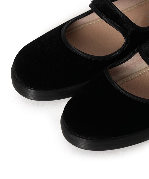 ALBEROLA（アルベローラ）の「ALBEROLA × B:MING by BEAMS / 別注 ベロア フラットシューズ 22AW（バレエシューズ・レディース・ワイン/ブラック/ブラウン・39/38/37/36）」の7枚目の写真