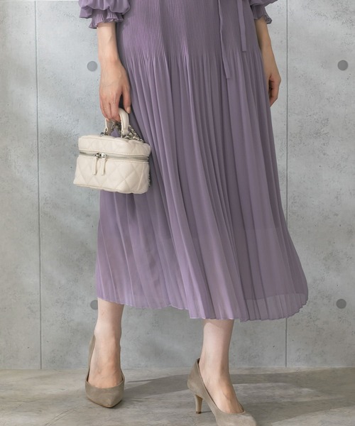 URBAN RESEARCH ROSSO WOMEN(アーバンリサーチ ロッソ)の「ランダムプリーツワンピース(ワンピース・レディース・ブラック/パープル/ブルー・FREE)」の14枚目の写真