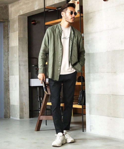 jiggys shop（ジギーズショップ）の「ストレッチツイル スリムテーパード チノパンツ（チノパンツ・メンズ・ホワイト/ブラック/ベージュ/ネイビー/グレー系その他・SMALL/MEDIUM/LARGE/X-LARGE）」の13枚目の写真