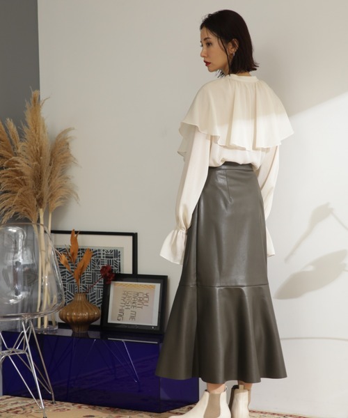ROSE BUD（ローズバッド）の「2WAYフリルブラウス（シャツ