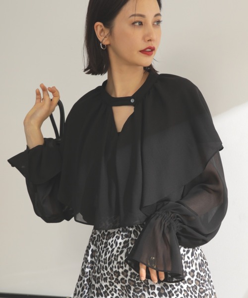 「ROSE BUD」 長袖ブラウス FREE ブラック レディース Yahoo!オークション - 「ROSE BUD」 長袖ブラウス ONE SIZE