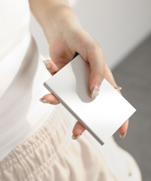 TABI PAL(タビパル)の「カードケース(カードケース・レディース・グレイッシュブルー/ターコイズブルー/ブラック/シルバー/レッド/ゴールド・FREE)」の5枚目の写真