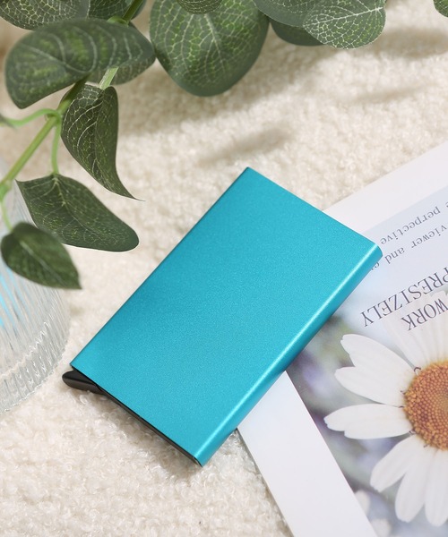 TABI PAL(タビパル)の「カードケース(カードケース・レディース・グレイッシュブルー/ターコイズブルー/ブラック/シルバー/レッド/ゴールド・FREE)」の9枚目の写真