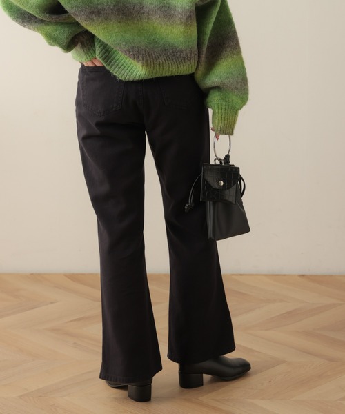 WEGO（ウィゴー）の「WEGO/フロントポケットカラーフレアパンツ（デニムパンツ・レディース・サックスブルー/ブラック/ブラウン・FREE）」の7枚目の写真