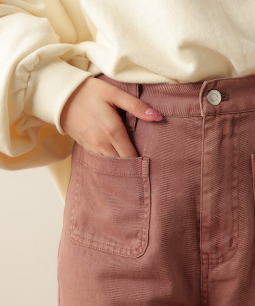 WEGO（ウィゴー）の「WEGO/フロントポケットカラーフレアパンツ（デニムパンツ・レディース・サックスブルー/ブラック/ブラウン・FREE）」の13枚目の写真