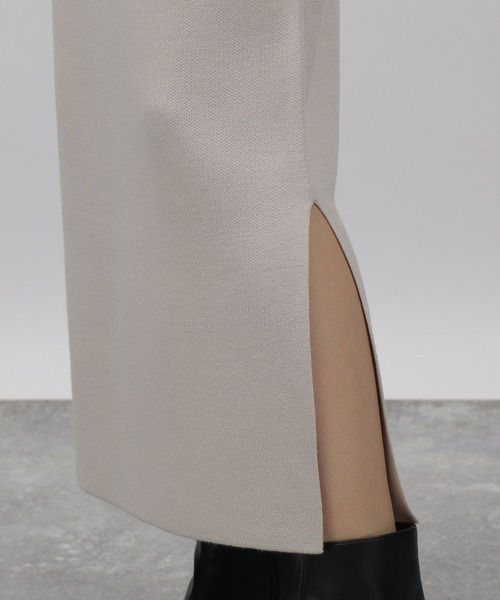 LAKOLE（ラコレ）の「12Gカシミヤタッチナロースカート[セットアップ対応] / 285887（スカート・レディース・ブラック/ブラウン/グレイッシュベージュ・SMALL/MEDIUM）」の8枚目の写真