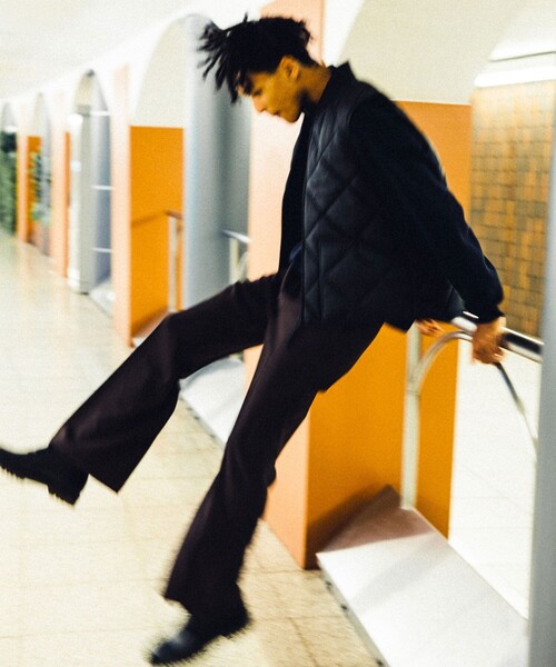 TOWNCRAFT（タウンクラフト）の「Towncraft PREP/タウンクラフトプレップ Solid Flare HighWest Slacks/ソリッド フレア ハイウエスト スラックス（スラックス・メンズ・ブラック/ダークブラウン・MEDIUM/LARGE）」の5枚目の写真