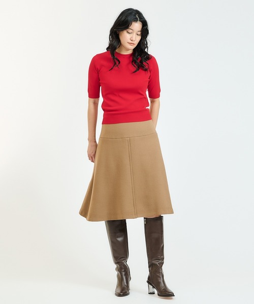 UMA ESTNATION（ユマエストネーション）の「UMA ESTNATION / クルーネックハーフスリーブニット（ニット/セーター・レディース・レッド/ブラウン/コバルトブルー・FREE）」の8枚目の写真