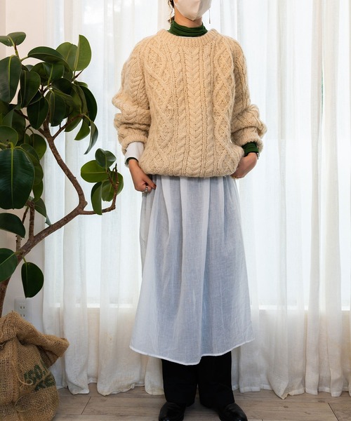 INTERPLAY（インタープレイ）の「【INTERPLAY x AYUMI】2WAY ボリュームスリーブ ワンピース（ワンピース・レディース・ホワイト/ライトブルー/ネイビー・FREE）」の9枚目の写真