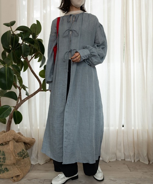 INTERPLAY（インタープレイ）の「【INTERPLAY x AYUMI】2WAY ボリュームスリーブ ワンピース（ワンピース・レディース・ホワイト/ライトブルー/ネイビー・FREE）」の20枚目の写真