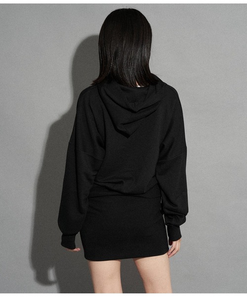 ANAP（アナップ）の「スウェットフーディーワンピース（ワンピース・レディース・ブラック/グレー/ベージュ・FREE）」の11枚目の写真