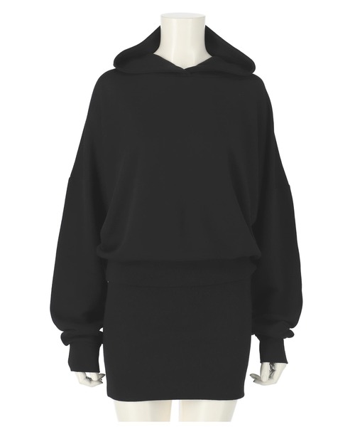 ANAP（アナップ）の「スウェットフーディーワンピース（ワンピース・レディース・ブラック/グレー/ベージュ・FREE）」の16枚目の写真