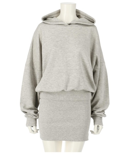 ANAP（アナップ）の「スウェットフーディーワンピース（ワンピース・レディース・ブラック/グレー/ベージュ・FREE）」の17枚目の写真