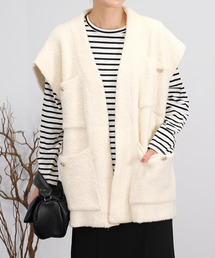 ＡＮＤＪ | 【2022/AW】【ANDJ MADE】オーバーサイズループヤーンニットベスト(ベスト)