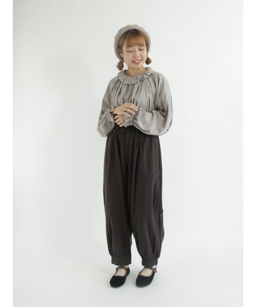 Samansa Mos2(サマンサ モスモス)の「綿起毛ツイル裾レースパンツ(その他パンツ・レディース・ブラック/グリーン/ベージュ・フリ-)」の9枚目の写真