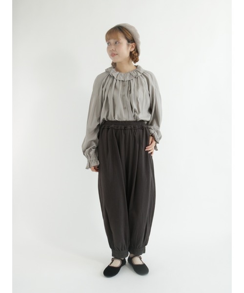 Samansa Mos2(サマンサ モスモス)の「綿起毛ツイル裾レースパンツ(その他パンツ・レディース・ブラック/グリーン/ベージュ・フリ-)」の10枚目の写真