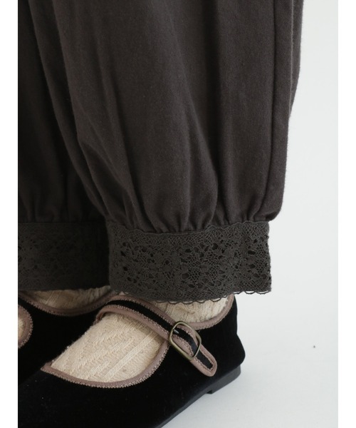 Samansa Mos2(サマンサ モスモス)の「綿起毛ツイル裾レースパンツ(その他パンツ・レディース・ブラック/グリーン/ベージュ・フリ-)」の16枚目の写真