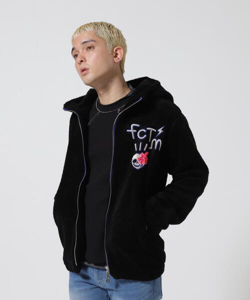 FranCisT_MOR.K.S.(フランシストモークス)の「FranCisT_MOR.K.S. /フランシストモークス/MC2981 STRETCH ECOFUR 3D HibiSkull EMB. HOODIE JKT(ブルゾン・メンズ・ブラック/カーキ・3/2)」の7枚目の写真