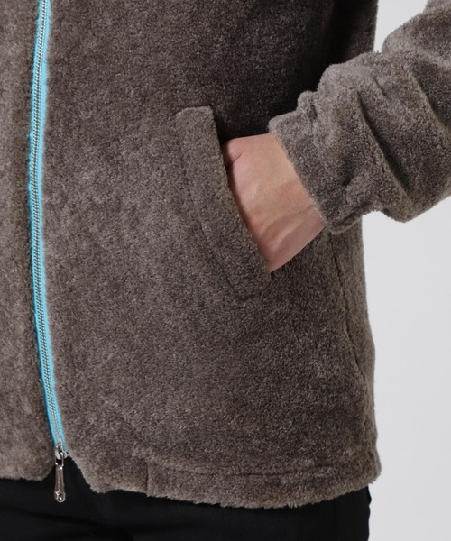 FranCisT_MOR.K.S.(フランシストモークス)の「FranCisT_MOR.K.S. /フランシストモークス/MC2981 STRETCH ECOFUR 3D HibiSkull EMB. HOODIE JKT(ブルゾン・メンズ・ブラック/カーキ・3/2)」の14枚目の写真