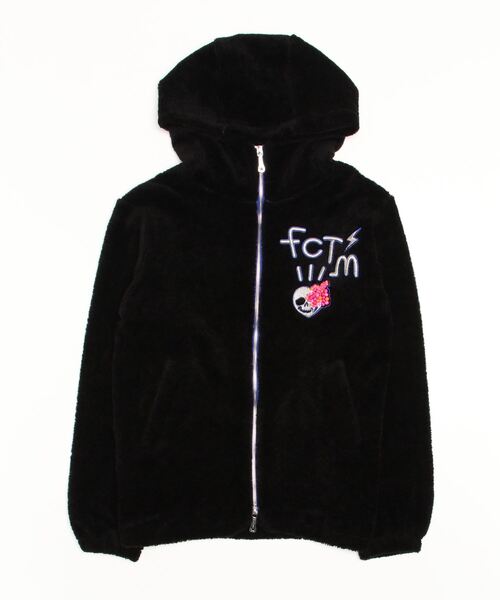 FranCisT_MOR.K.S.(フランシストモークス)の「FranCisT_MOR.K.S. /フランシストモークス/MC2981 STRETCH ECOFUR 3D HibiSkull EMB. HOODIE JKT(ブルゾン・メンズ・ブラック/カーキ・3/2)」の6枚目の写真