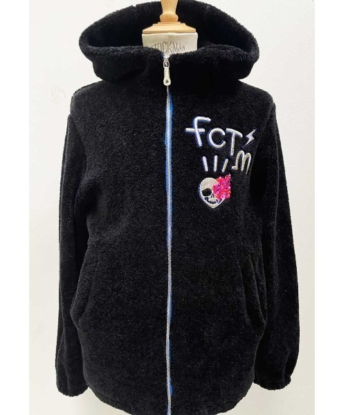 FranCisT_MOR.K.S.(フランシストモークス)の「FranCisT_MOR.K.S. /フランシストモークス/MC2981 STRETCH ECOFUR 3D HibiSkull EMB. HOODIE JKT(ブルゾン・メンズ・ブラック/カーキ・3/2)」の10枚目の写真