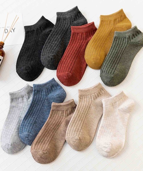 「kakko」(カッコ)の「レディース シンプルスニーカーソックス10足セット(ソックス/靴下・レディース・その他/A/B/C/D/E/F/G/H/I・FREE)」の2枚目の写真