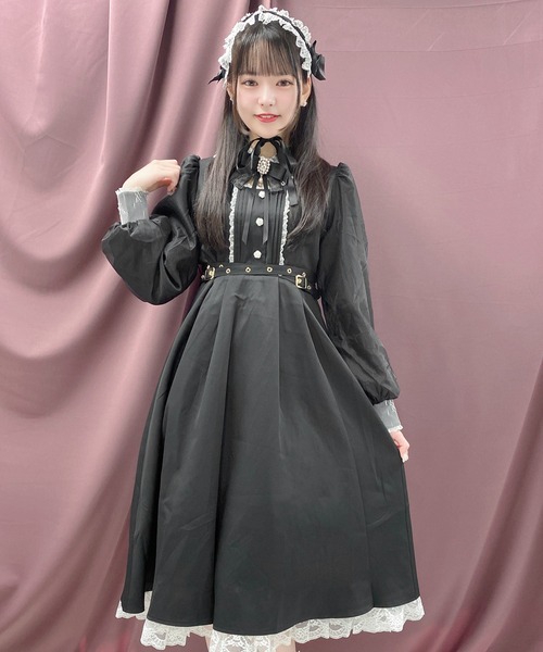 ROJITA（ロジータ）の「クロスベルトロングワンピース（ワンピース・レディース・ブラック/ベージュ/カーキ・FREE）」の8枚目の写真