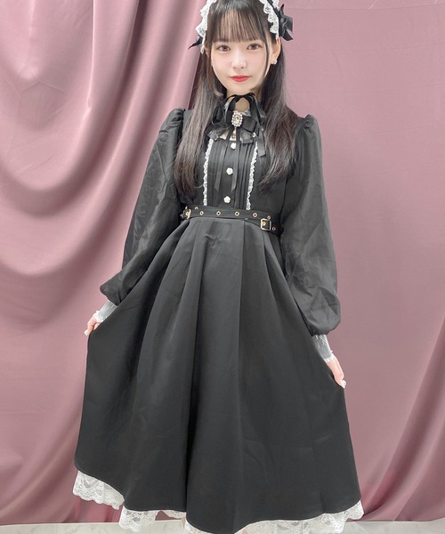 ROJITA（ロジータ）の「クロスベルトロングワンピース（ワンピース・レディース・ブラック/ベージュ/カーキ・FREE）」の9枚目の写真