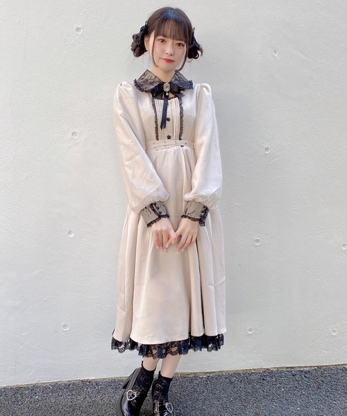 ROJITA（ロジータ）の「クロスベルトロングワンピース（ワンピース・レディース・ブラック/ベージュ/カーキ・FREE）」の17枚目の写真