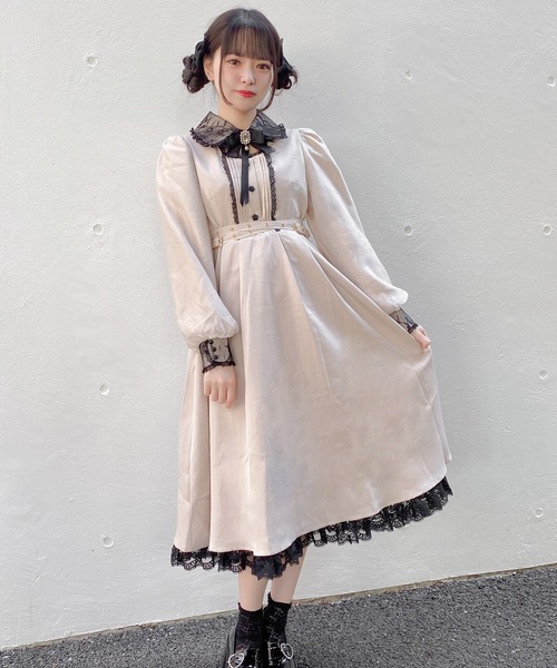 ROJITA（ロジータ）の「クロスベルトロングワンピース（ワンピース・レディース・ブラック/ベージュ/カーキ・FREE）」の20枚目の写真