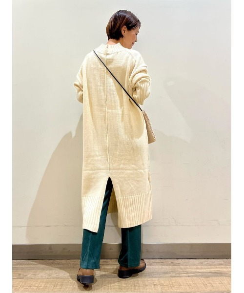 HONEYSUCKLE ROSE(ハニーサックルローズ)の「【HONEYSUCKLE ROSE】ハイネックニットワンピース(ワンピース・レディース・ブラック/オフホワイト/ベージュ・M/L)」の11枚目の写真