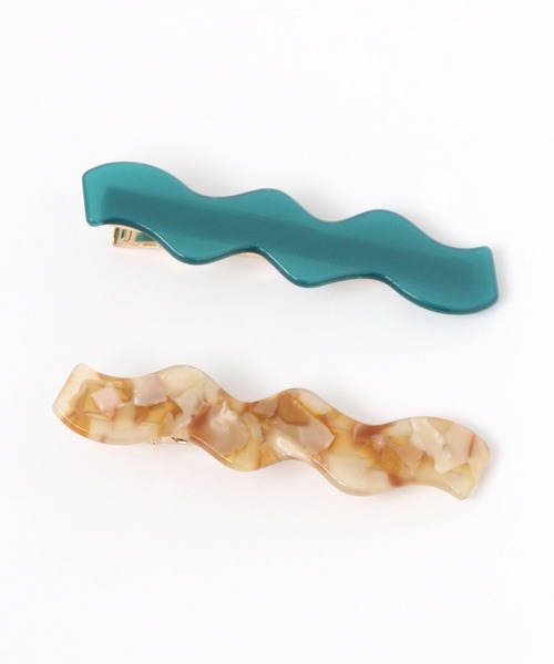 LAKOLE（ラコレ）の「ウェーブヘアピンSET / 174868（ヘアピン・レディース・ロイヤルブルー/オフホワイト/カーキ/ライトグレー/グリーン・FREE）」の5枚目の写真