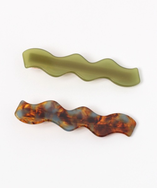 LAKOLE（ラコレ）の「ウェーブヘアピンSET / 174868（ヘアピン・レディース・ロイヤルブルー/オフホワイト/カーキ/ライトグレー/グリーン・FREE）」の4枚目の写真