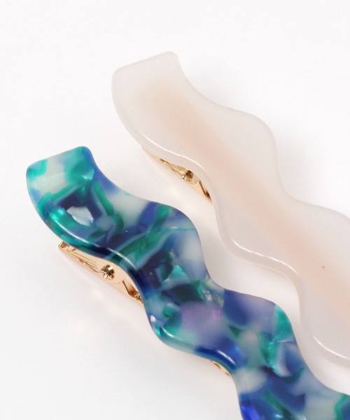 LAKOLE（ラコレ）の「ウェーブヘアピンSET / 174868（ヘアピン・レディース・ロイヤルブルー/オフホワイト/カーキ/ライトグレー/グリーン・FREE）」の10枚目の写真