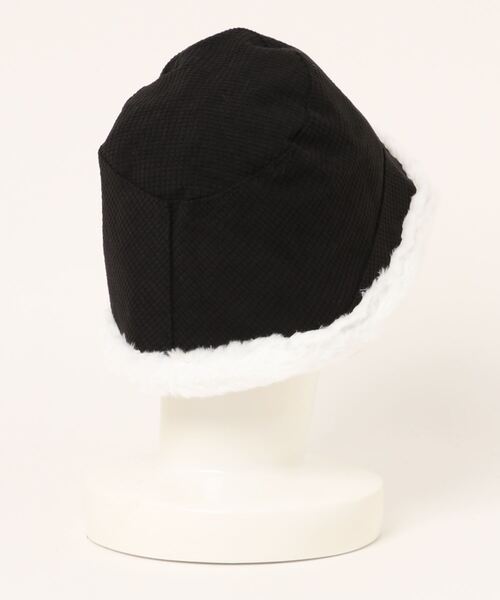 STYLEBLOCK(スタイルブロック)の「ファー使いワッフルバケットハット(ハット・レディース・ベージュ/ブラック/カーキ/ホワイト・FREE)」の5枚目の写真