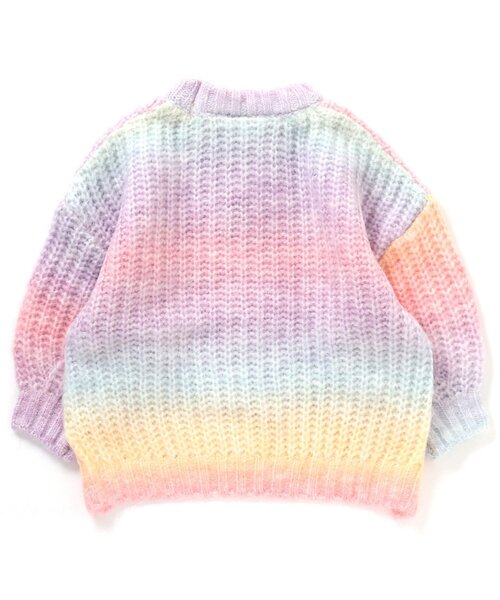 BREEZE（ブリーズ）の「カラフルシャギーニット（ニット/セーター・キッズ・レインボー/ミント・100/90/120/140）」の9枚目の写真