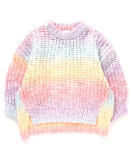 BREEZE（ブリーズ）の「カラフルシャギーニット（ニット/セーター・キッズ・レインボー/ミント・100/90/120/140）」の11枚目の写真