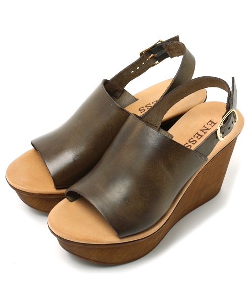 Another Edition（アナザーエディション）の「ENESSウェッジサンダル/BCENESS WEG SNDL90（サンダル・レディース・ブラック/ダークブラウン・38/37/36）」の11枚目の写真