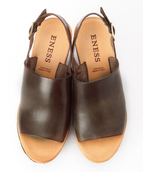 Another Edition（アナザーエディション）の「ENESSウェッジサンダル/BCENESS WEG SNDL90（サンダル・レディース・ブラック/ダークブラウン・38/37/36）」の3枚目の写真