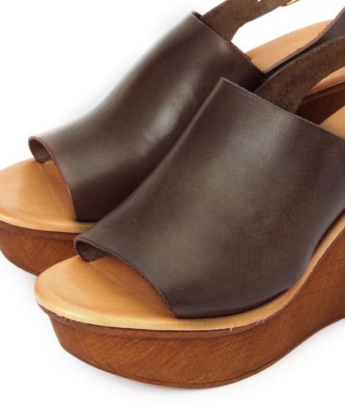 Another Edition（アナザーエディション）の「ENESSウェッジサンダル/BCENESS WEG SNDL90（サンダル・レディース・ブラック/ダークブラウン・38/37/36）」の6枚目の写真