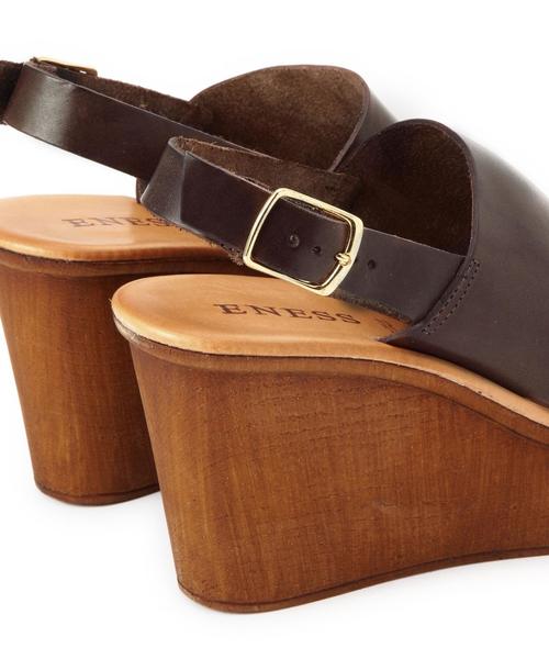 Another Edition（アナザーエディション）の「ENESSウェッジサンダル/BCENESS WEG SNDL90（サンダル・レディース・ブラック/ダークブラウン・38/37/36）」の7枚目の写真