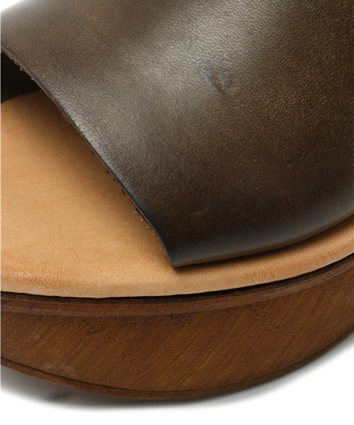 Another Edition（アナザーエディション）の「ENESSウェッジサンダル/BCENESS WEG SNDL90（サンダル・レディース・ブラック/ダークブラウン・38/37/36）」の9枚目の写真