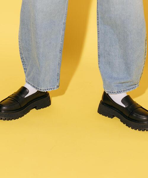 CITEN（シテン）の「＜CITEN＞トラックソール ローファー（ローファー・レディース・ブラック・23cm/23.5cm/24cm/24.5cm）」の3枚目の写真