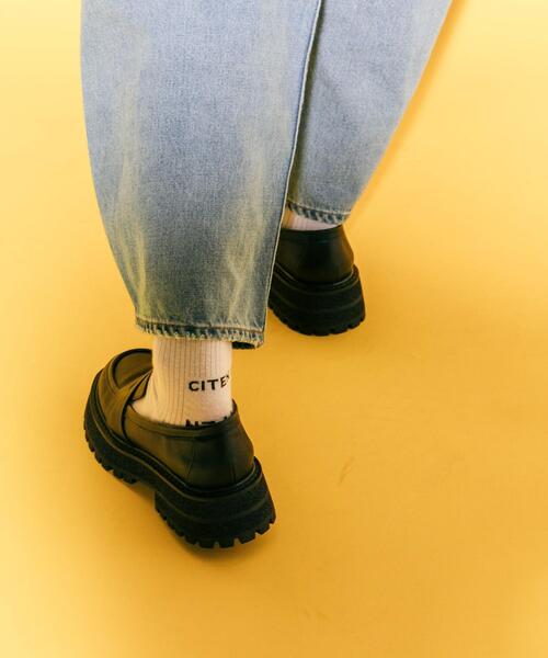 CITEN（シテン）の「＜CITEN＞トラックソール ローファー（ローファー・レディース・ブラック・23cm/23.5cm/24cm/24.5cm）」の4枚目の写真